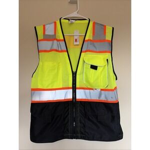 3M‎ Class 2 Deluxe Hi-Vis Safety Vest with Pockets Medium Model DSV03Y NEW NWT